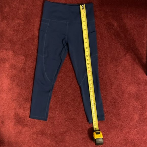 ZYIA Pants & Jumpsuits Zyia Active Navy Blue Pocket Light N Tight